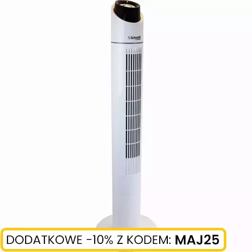 Wentylator kolumnowy 45W biały 110 cm z pilotem