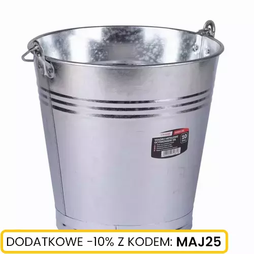 Wiadro metalowe ocynkowane 10l