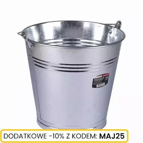 Wiadro metalowe ocynkowane 12l