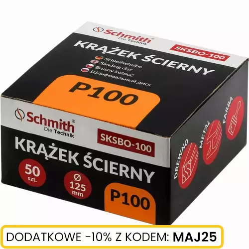 Krążek ścierny 125mm P100 50 szt. Schmith