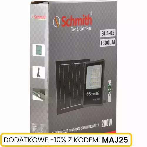 Lampa LED z panelem solarnym 200W marki Schmith SLS-02 8
