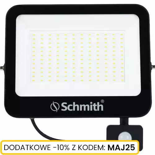 Naświetlacz LED 100W 10000lm czu. ruch na podczerw Schmith