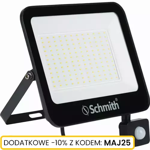Naświetlacz LED 100W 10000lm czu. ruch na podczerw marki Schmith