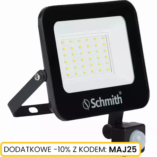 Naświetlacz LED 30W 3000lm czu. ruchu na podczerw Schmith