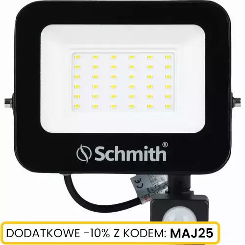 Naświetlacz LED 30W 3000lm czu. ruchu na podczerw marki Schmith