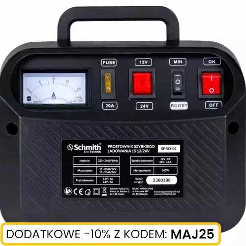 Prostownik szybkiego ładowania 15 12/24V marki Schmith SPRO-01 3
