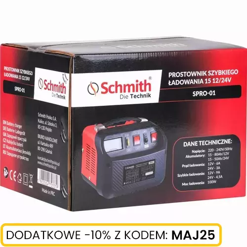 Prostownik szybkiego ładowania 15 12/24V Schmith