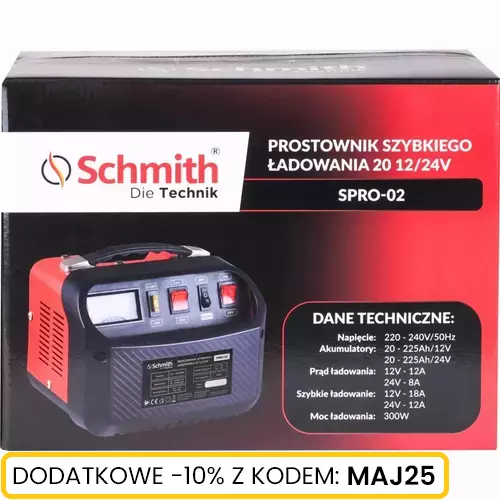 Prostownik szybkiego ładowania 20 12/24V marki Schmith SPRO-02