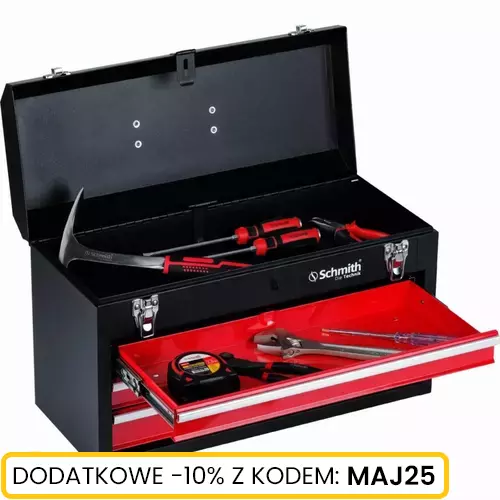 Skrzynka narzędziowa z 3 szufladami marki Schmith SCH02B01010