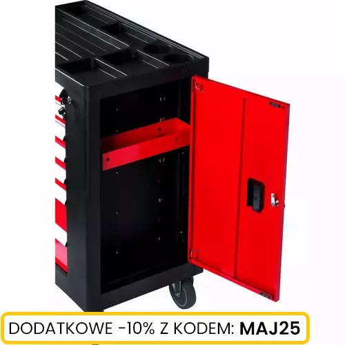 Szafka narzędziowa 7 szuflad z drzwiczkami bocznymi Schmith