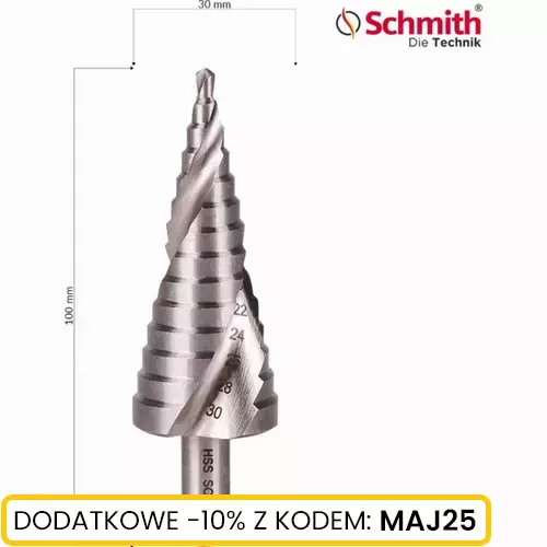 Wiertło choinkowe spiralne 4-30mm marki Schmith