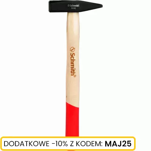 Młotek ślusarski 300g trzonek drewniany
