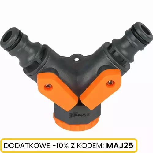 Podwójny rozdzielacz węża z zaworami s41 marki Schmith SGRO-01