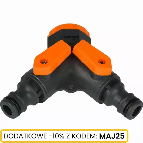 Podwójny rozdzielacz węża z zaworami s41 marki Schmith SGRO-01 2