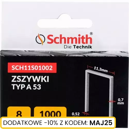 Zszywki TYP A 8mm 1000szt. marki Schmith SCH11S01002