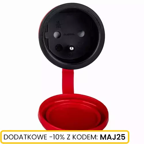 Gniazdo przenośne 2p+Z 16A 250V IP54 czarne marki Schmith SGP-11 1