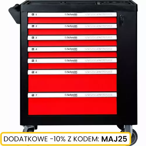 Szafka narzędziowa 7 szuflad z drzwiczkami bocznymi marki Schmith SCH02C01020 2