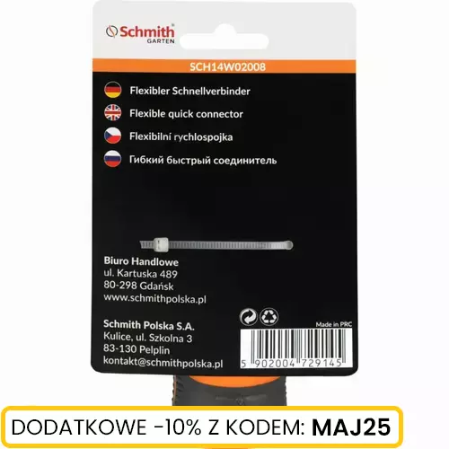 Szybkozłączka elastyczna 1/2"  ze stopem marki Schmith SCH14W02008