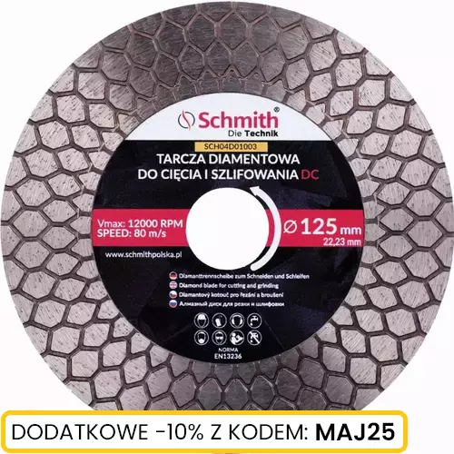 Tarcza diamentowa Uniwersalna 125x22,23x1,6 25mm DC