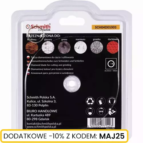 Tarcza diamentowa Uniwersalna 125x22,23x1,6 25mm DC marki Schmith SCH04D01003