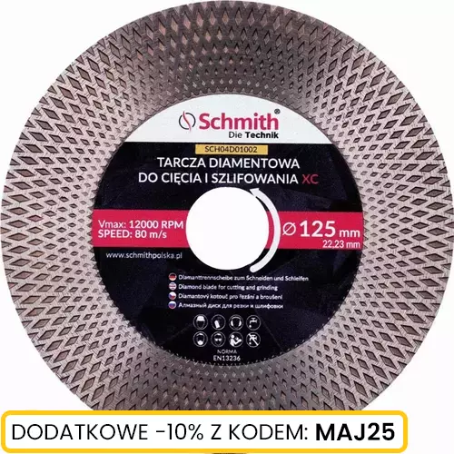 Tarcza diamentowa Uniwersalna 125x22,23x1,6 25mm XC