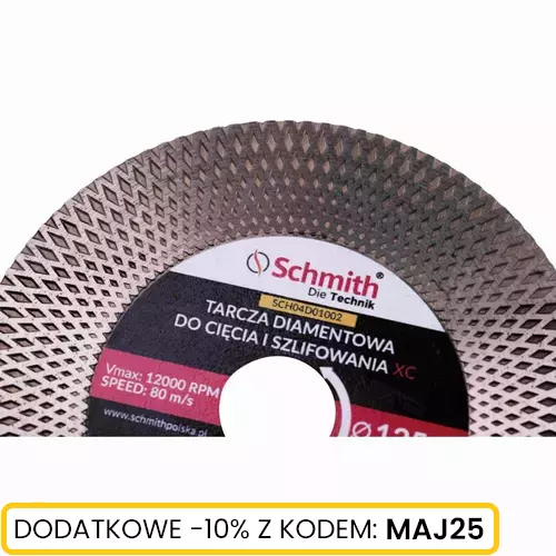 Tarcza diamentowa Uniwersalna 125x22,23x1,6 25mm XC marki Schmith SCH04D01002