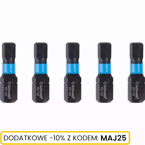Bit udarowy Hex H5 25mm 5SZT