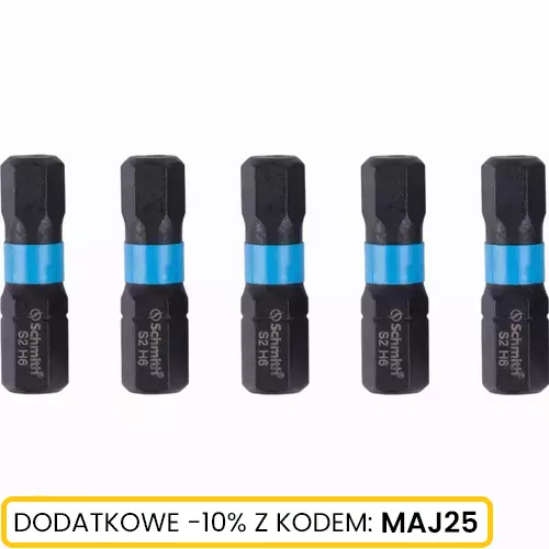 Bit udarowy Hex H6 25mm 5SZT