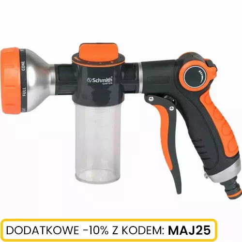 Pistolet zraszający 8 funkcji z dozownikiem marki Schmith