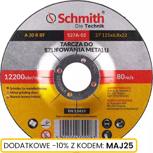 Tarcza do szlifowania metalu 125x6,8