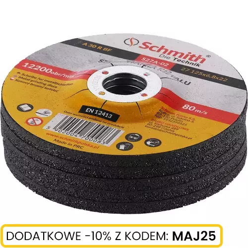 Tarcza do szlifowania metalu 125x6,8 marki Schmith