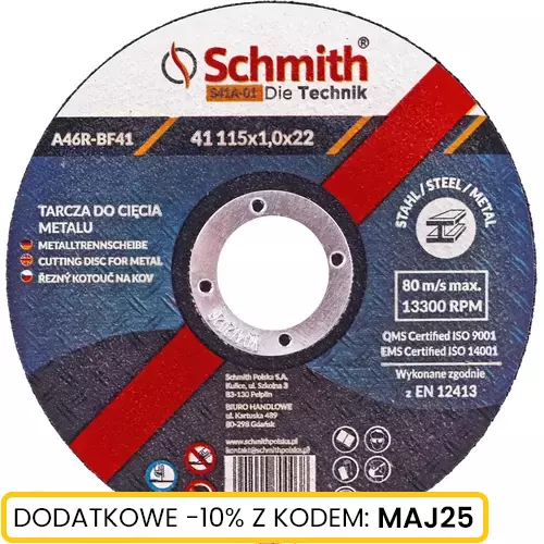 Tarcza do cięcia metalu 115x1,0