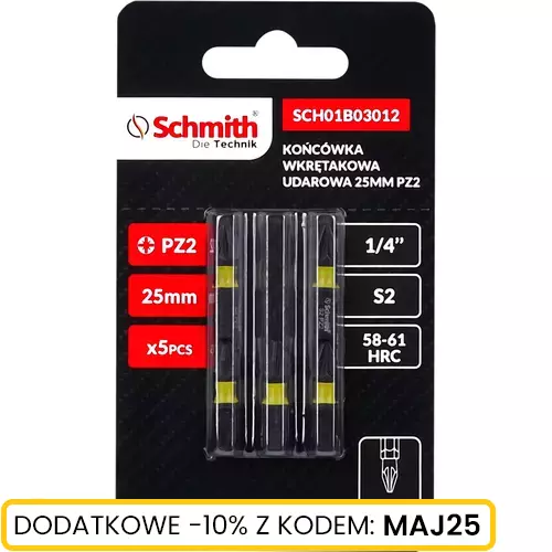 Bit udarowy PZ2 25mm 5SZT marki Schmith