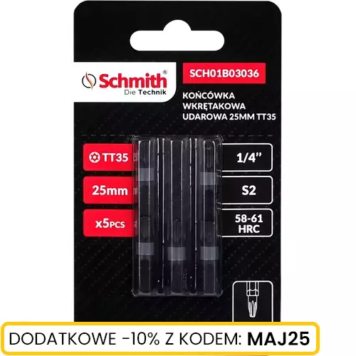Bit udarowy Torx TT35 25mm 5SZT marki Schmith
