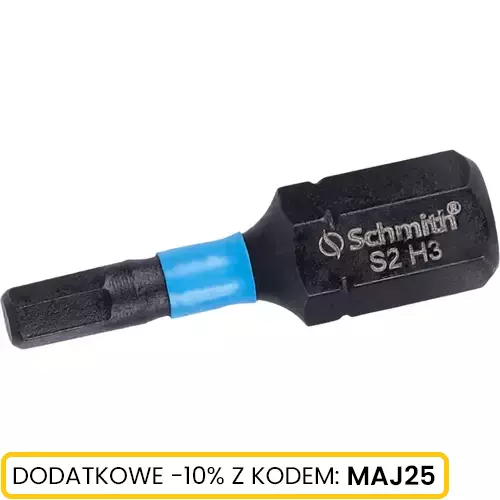 Bit udarowy Hex H3 25mm 5SZT Schmith