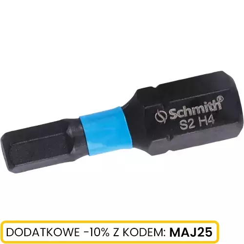 Bit udarowy Hex H4 25mm 5SZT. Schmith