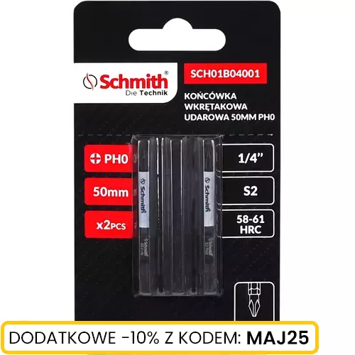 Bit udarowy PH0 50mm 2SZT marki Schmith