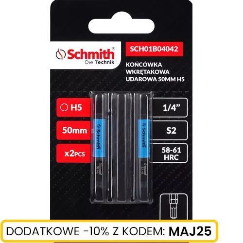 Bit udarowy Hex H5 50mm 2SZT marki Schmith