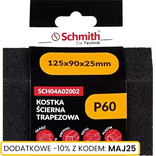Kostka ścierna trapezowa 125x90x25 P60 marki Schmith