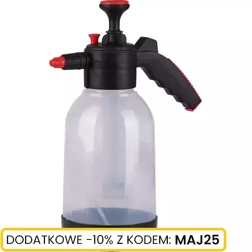 Opryskiwacz ciśnieniowy przezroczysty 2l z zaworem