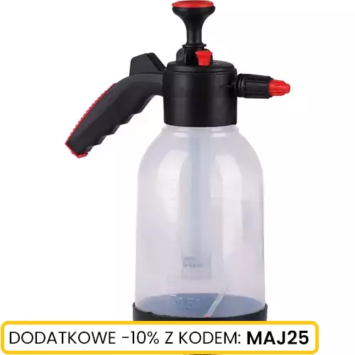 Opryskiwacz ciśnieniowy przezroczysty 2l z zaworem Schmith
