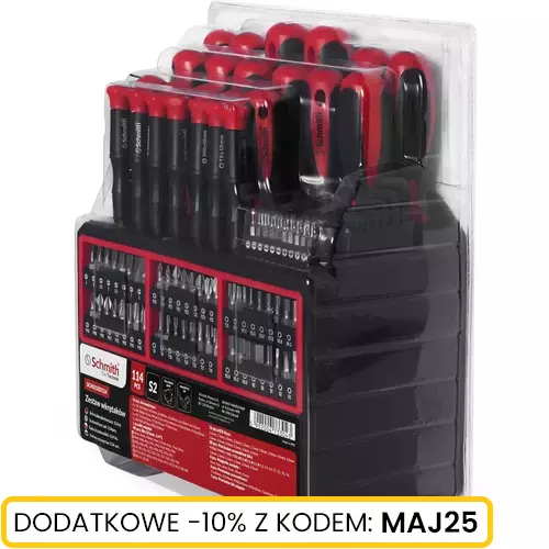 Zestaw wkrętaków 114 szt marki Schmith