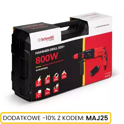 Młotowiertarka SDS+ 3J 800W marki Schmith SCH03P02002 1