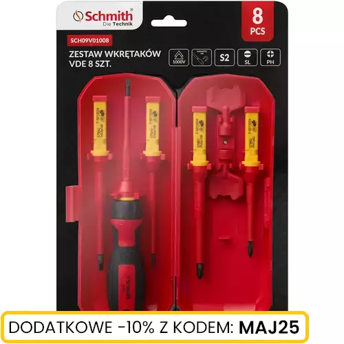 Zestaw wkrętaków VDE 8 szt marki Schmith