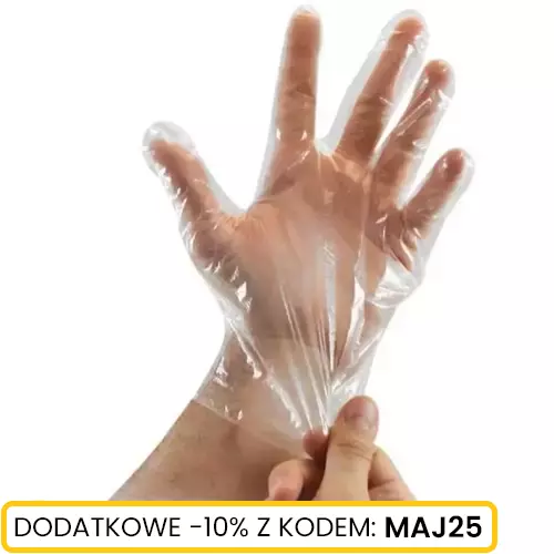 Rękawiczki foliowe L (3000 par)