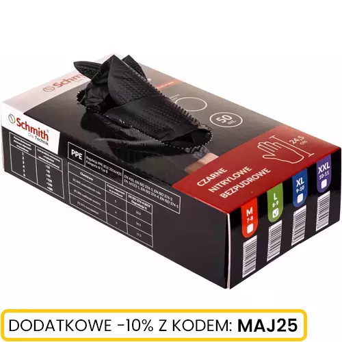 Rękawiczki Nitrile BlackGrip L 50 szt marki Schmith