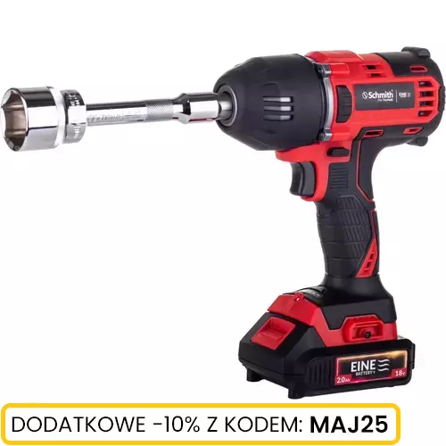 Klucz udarowy 1/2" 18V bezszczotkowy 400NM marki Schmith