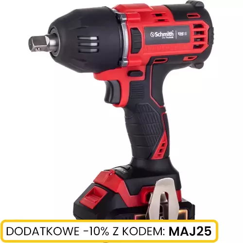 Klucz udarowy 1/2" 18V bezszczotkowy 400NM marki Schmith S-KUD12B-1 1