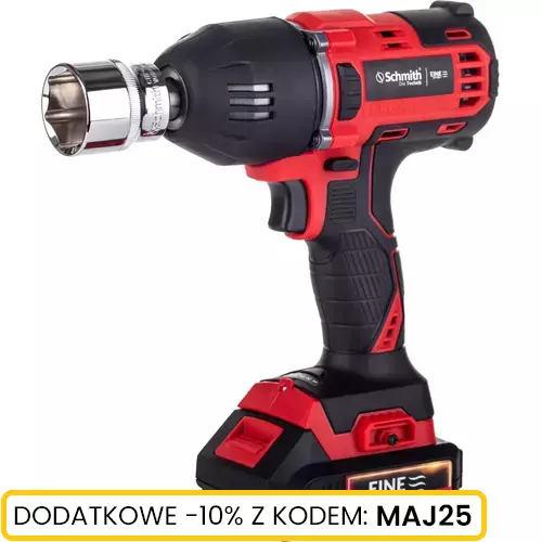 Klucz udarowy 1/2" 18V bezszczotkowy 400NM marki Schmith S-KUD12B-1