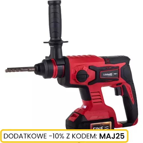 Młotowiertarka SDS-PLUS 18V bezszczotkowa 1,7J marki Schmith S-MUDB-0 1